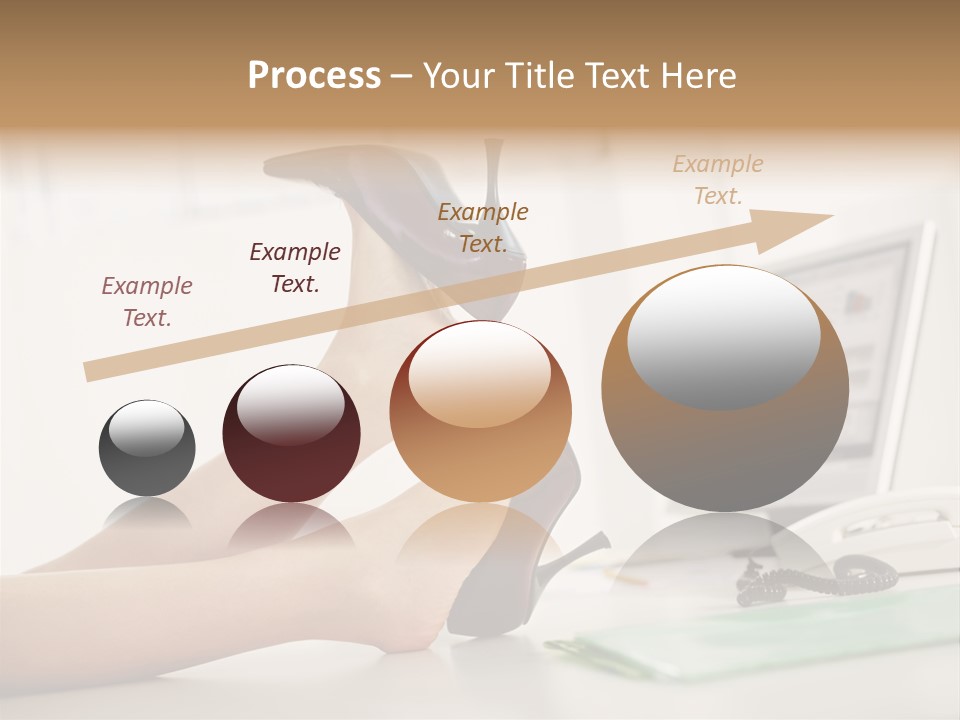 Cropped Space Businesswoman PowerPoint Template