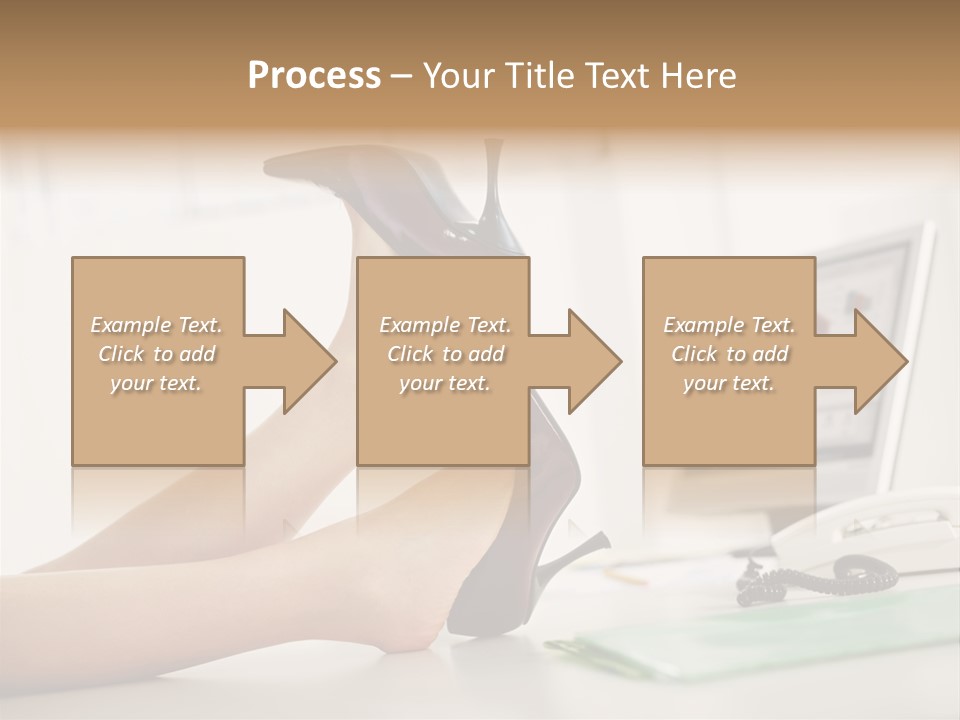 Cropped Space Businesswoman PowerPoint Template