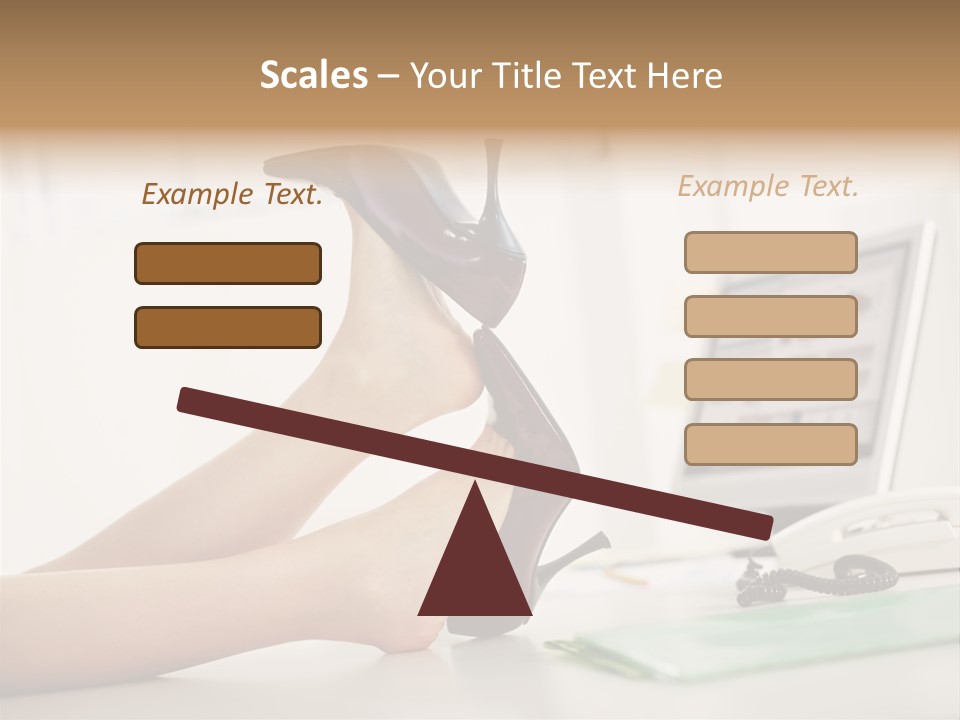 Cropped Space Businesswoman PowerPoint Template