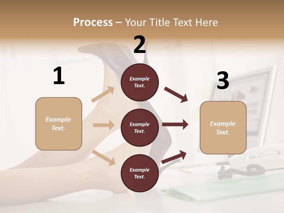 Cropped Space Businesswoman PowerPoint Template