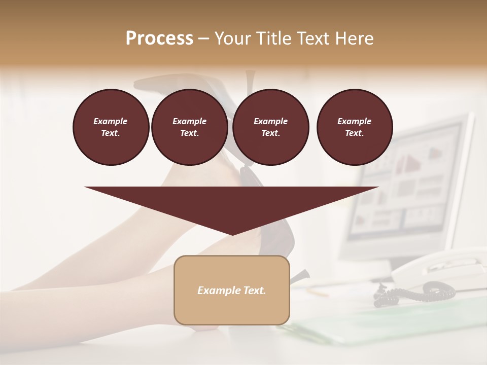 Cropped Space Businesswoman PowerPoint Template