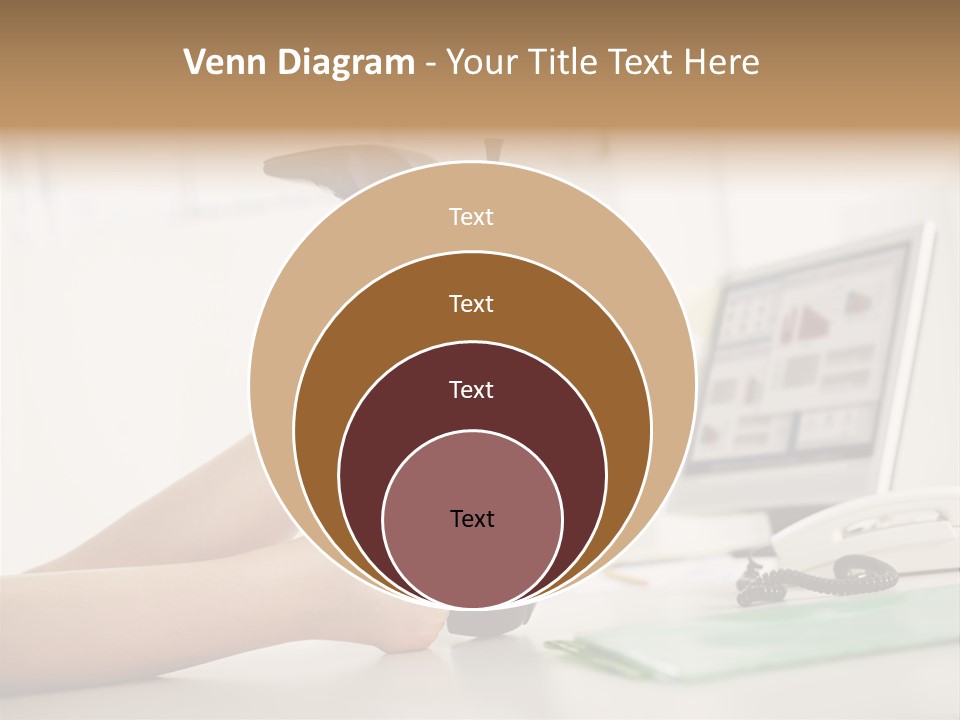 Cropped Space Businesswoman PowerPoint Template
