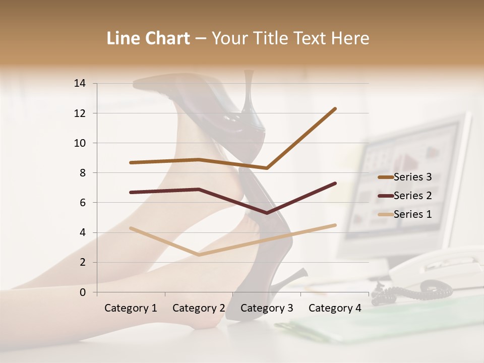 Cropped Space Businesswoman PowerPoint Template