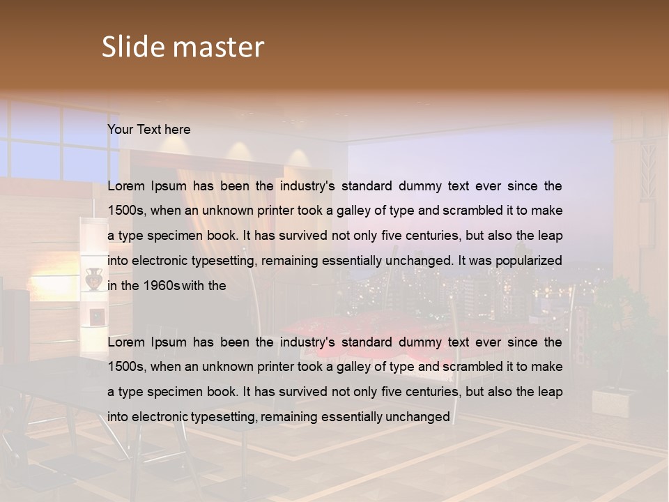 Decorate Apartment Elegance PowerPoint Template