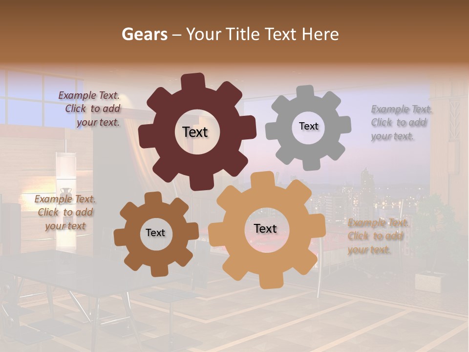 Decorate Apartment Elegance PowerPoint Template