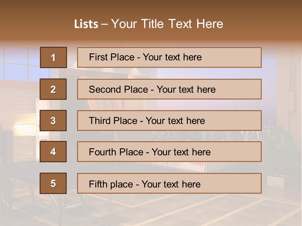 Decorate Apartment Elegance PowerPoint Template