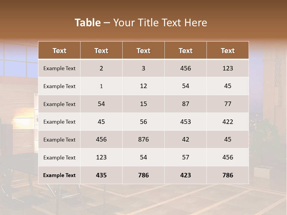 Decorate Apartment Elegance PowerPoint Template