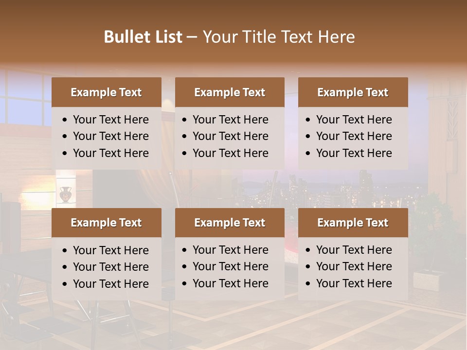 Decorate Apartment Elegance PowerPoint Template