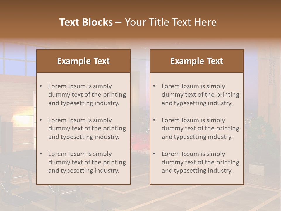 Decorate Apartment Elegance PowerPoint Template