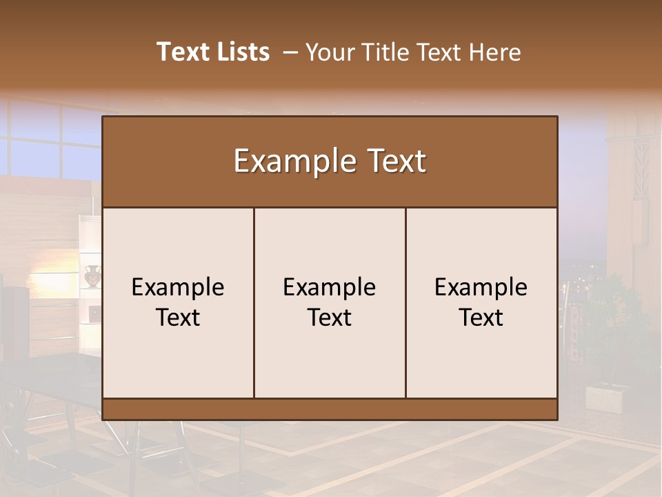 Decorate Apartment Elegance PowerPoint Template