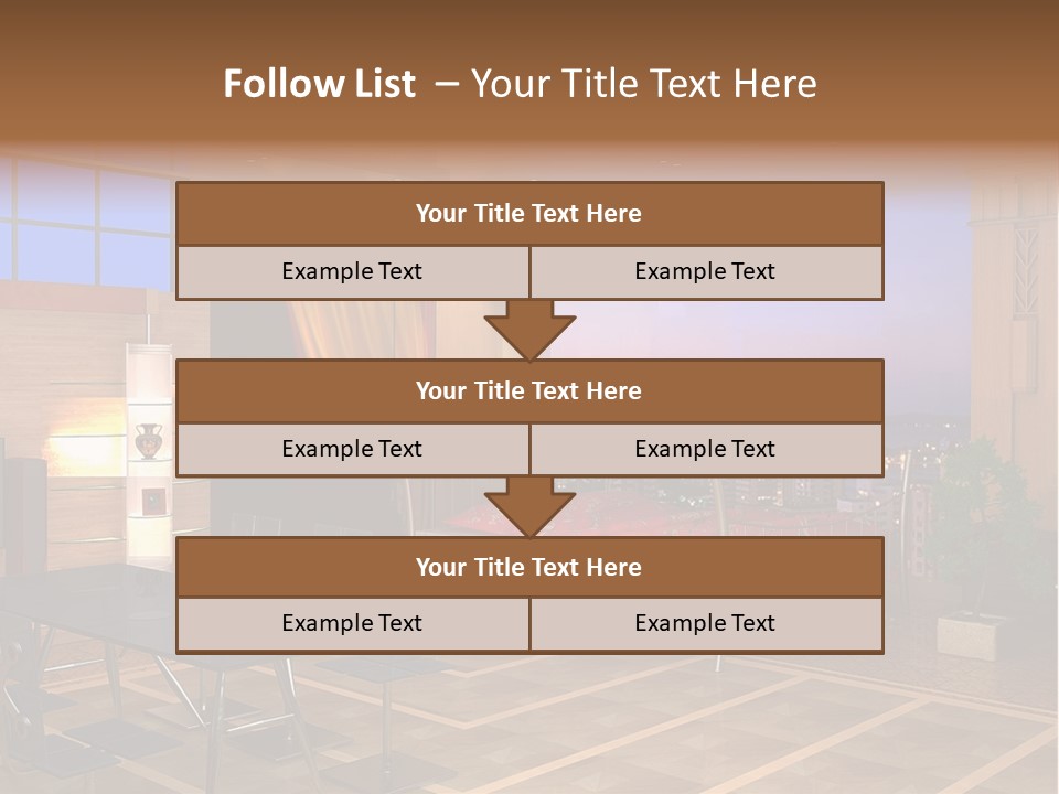 Decorate Apartment Elegance PowerPoint Template