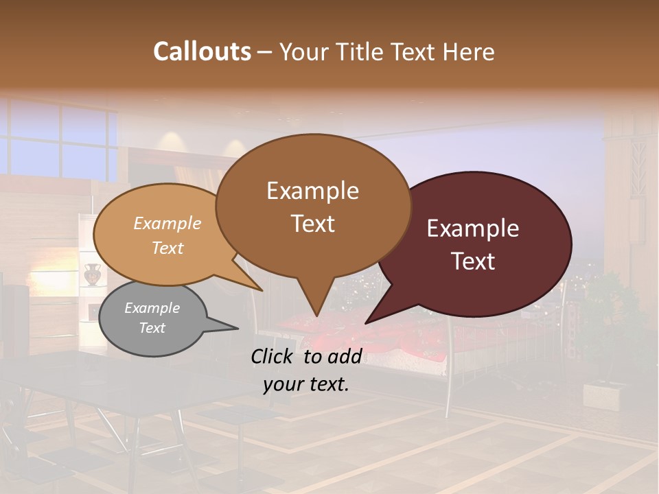 Decorate Apartment Elegance PowerPoint Template