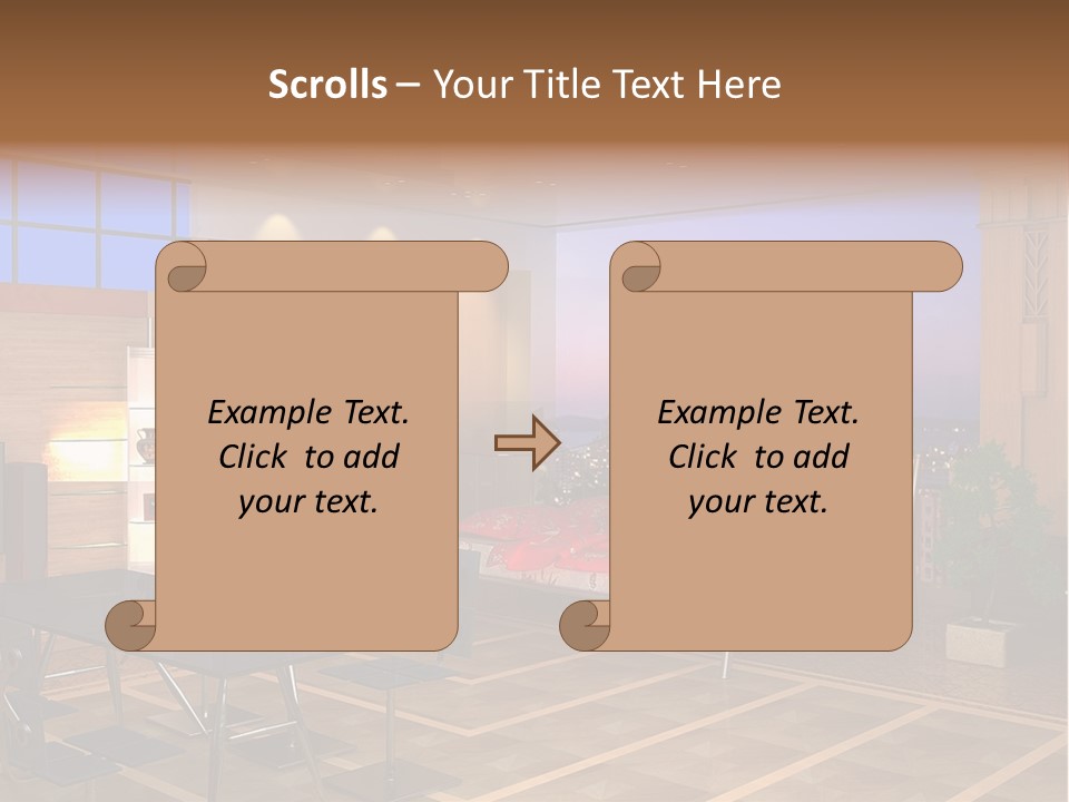 Decorate Apartment Elegance PowerPoint Template