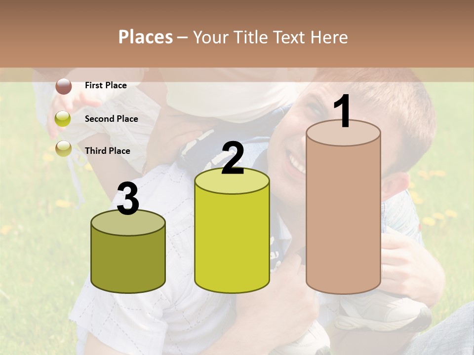 Laughing White Grass PowerPoint Template