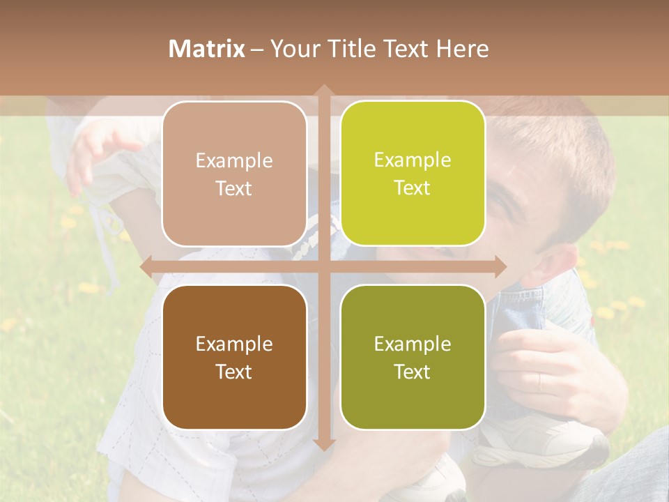 Laughing White Grass PowerPoint Template