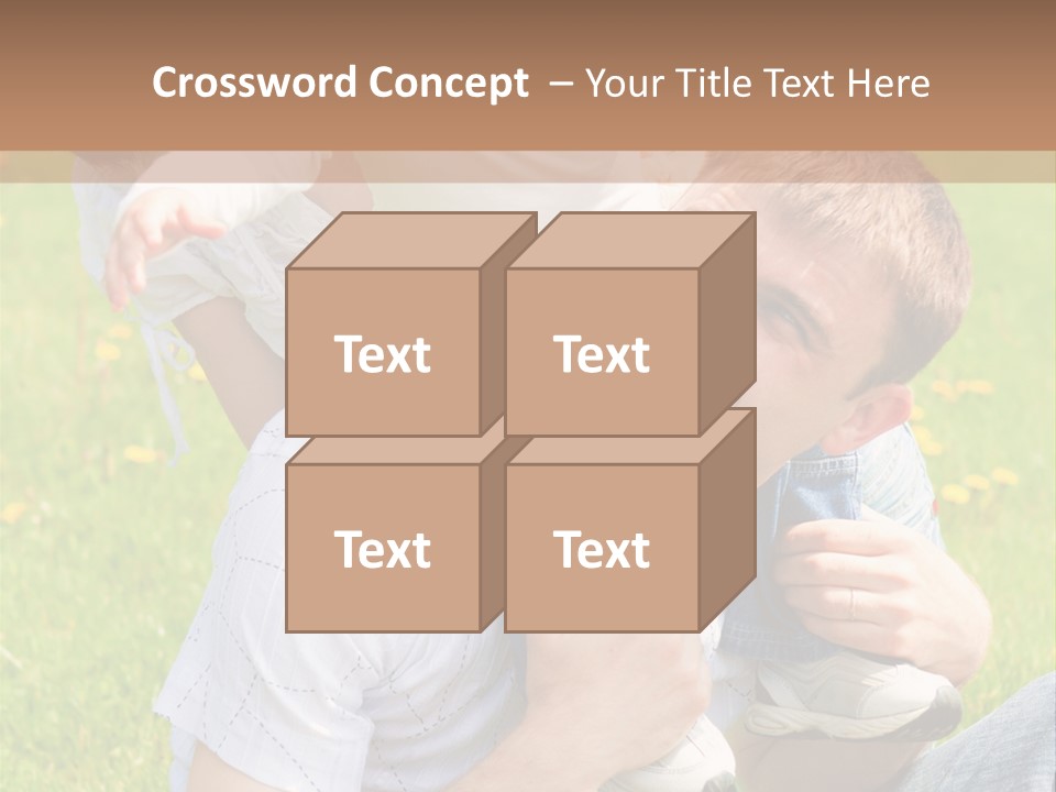 Laughing White Grass PowerPoint Template