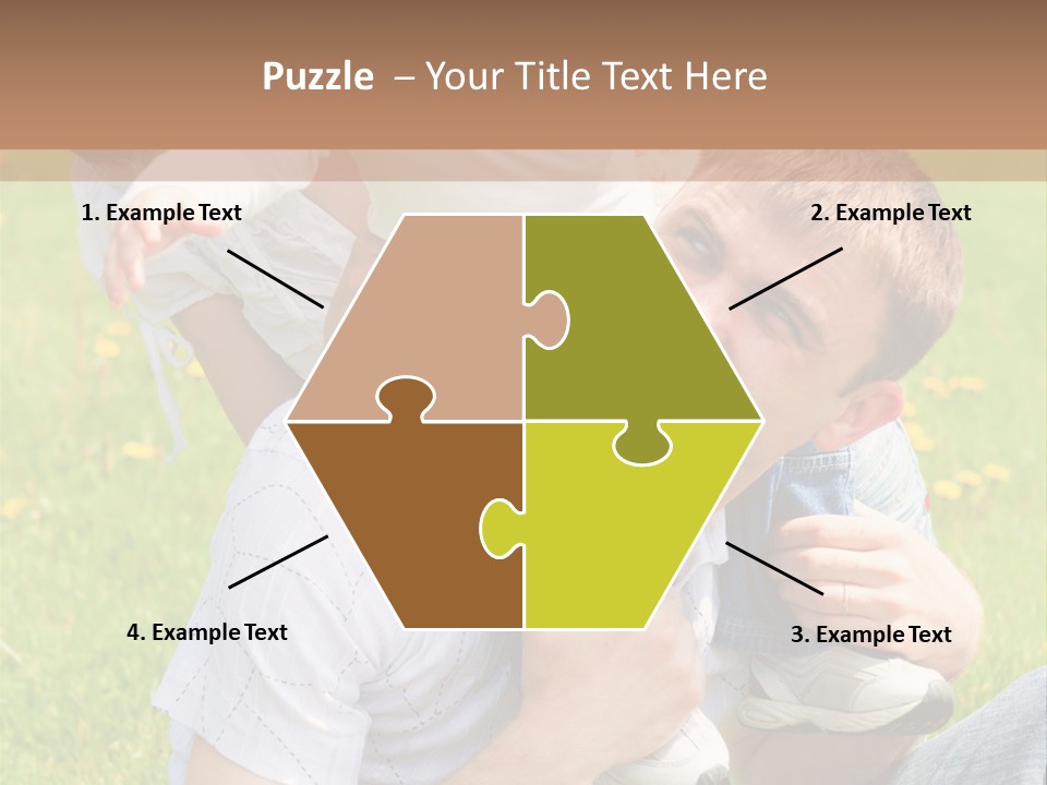 Laughing White Grass PowerPoint Template