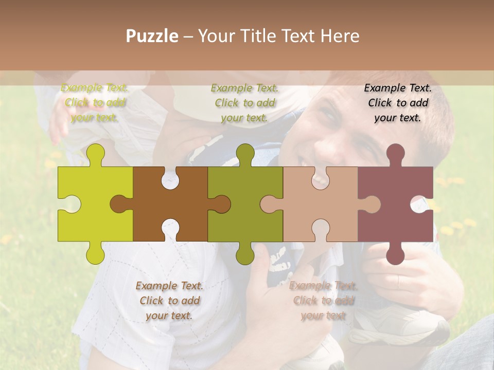 Laughing White Grass PowerPoint Template