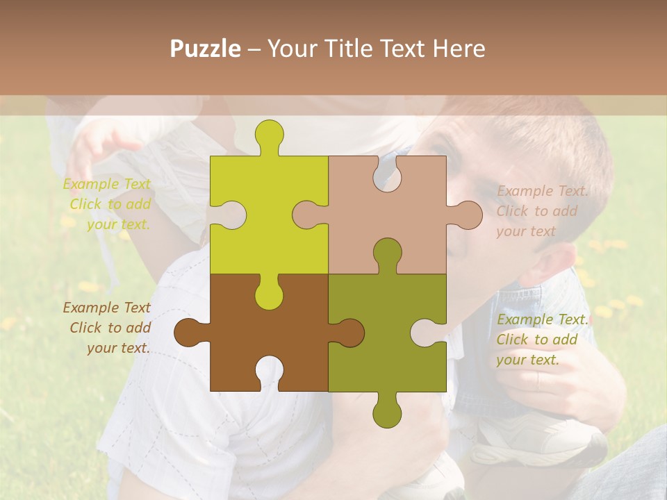 Laughing White Grass PowerPoint Template