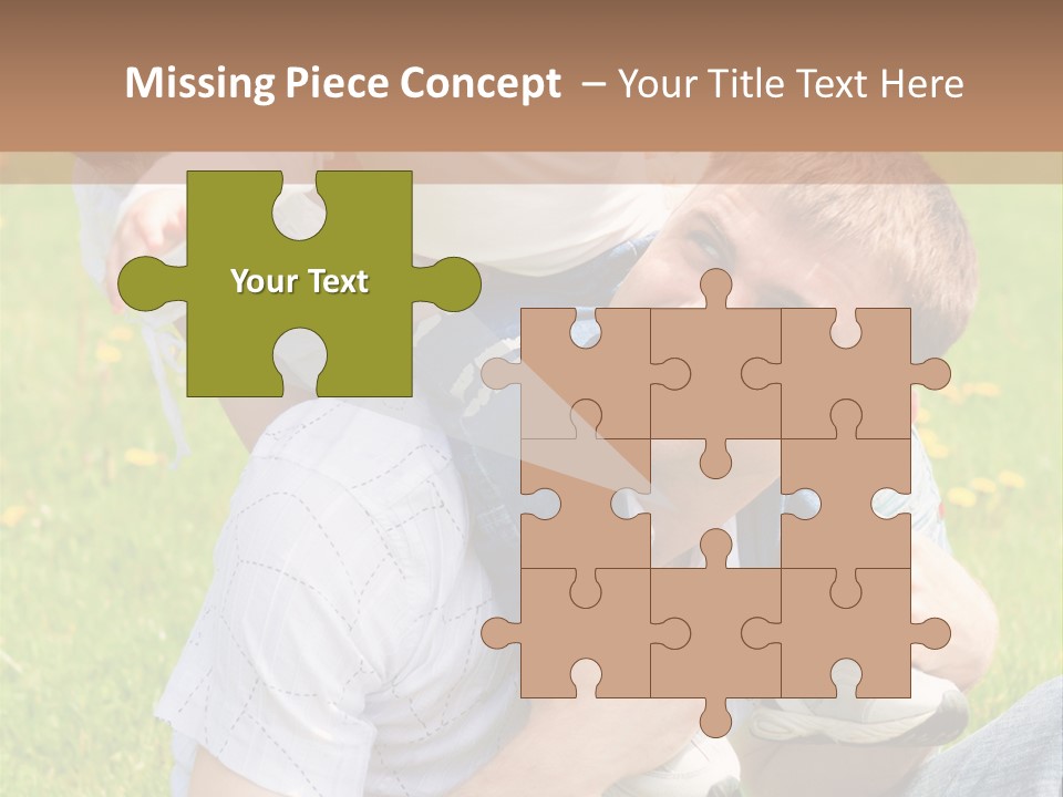 Laughing White Grass PowerPoint Template