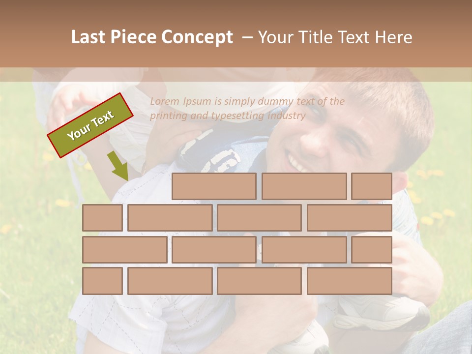 Laughing White Grass PowerPoint Template