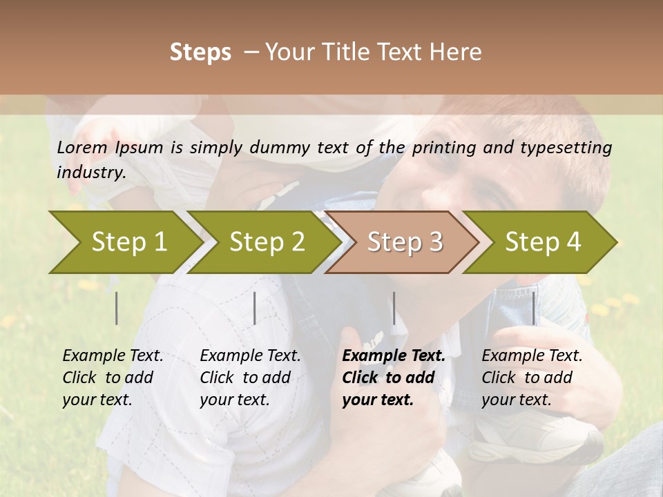 Laughing White Grass PowerPoint Template