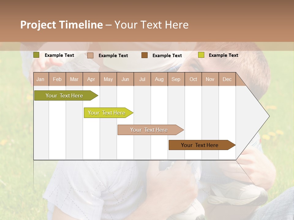 Laughing White Grass PowerPoint Template