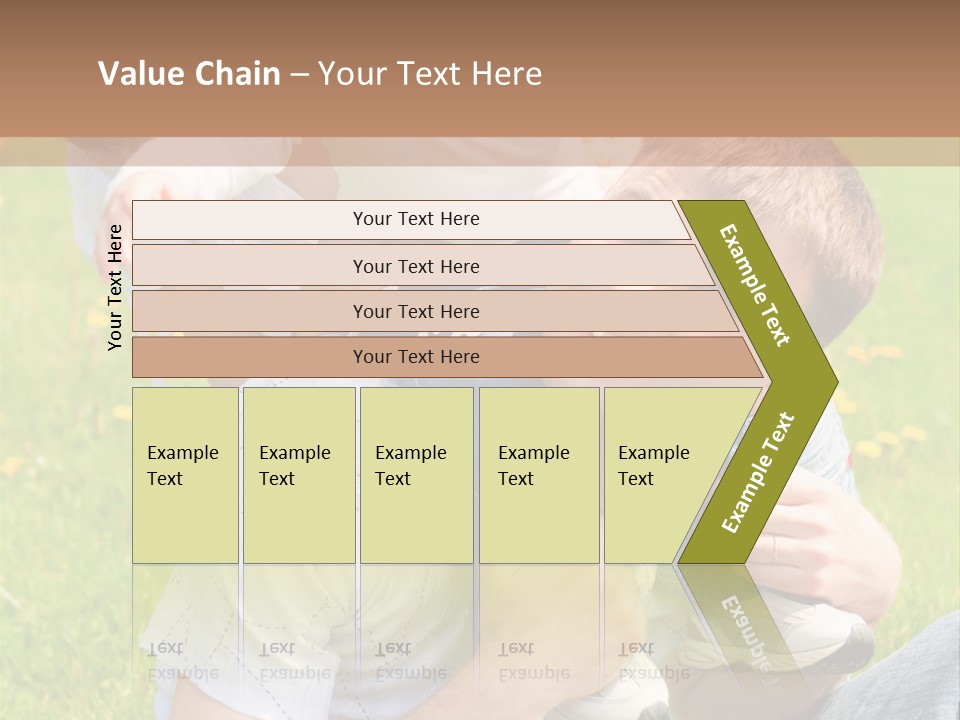 Laughing White Grass PowerPoint Template