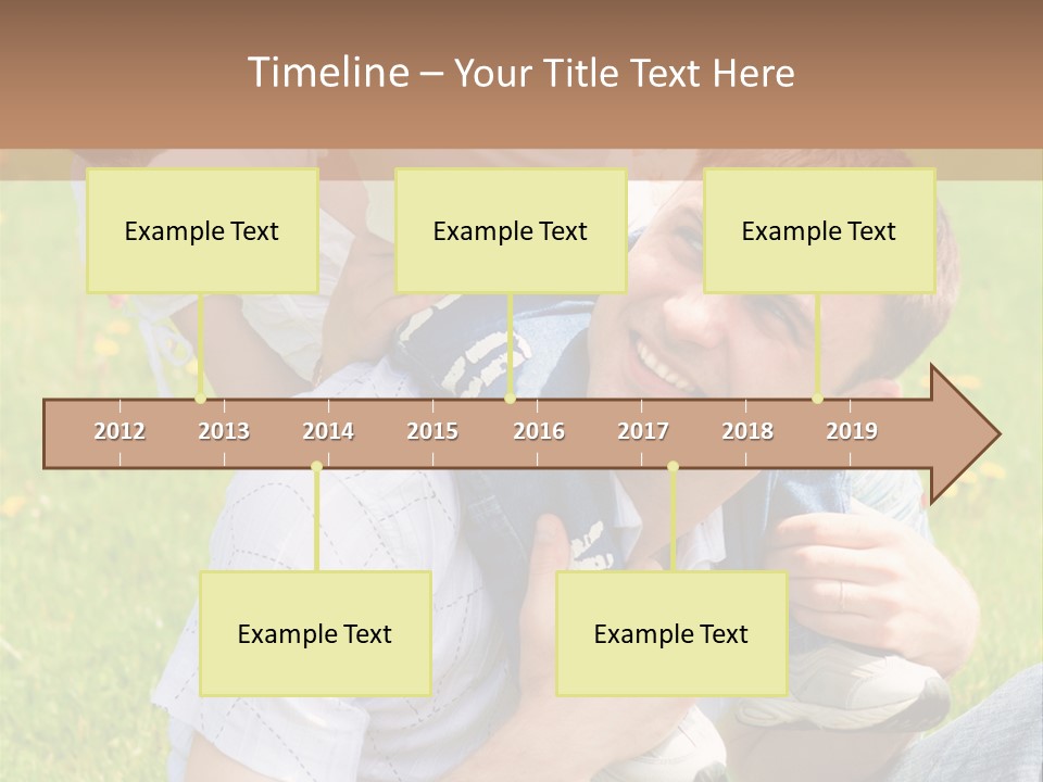 Laughing White Grass PowerPoint Template