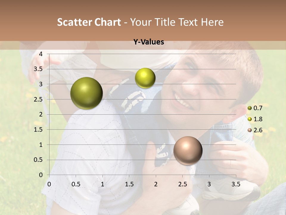 Laughing White Grass PowerPoint Template