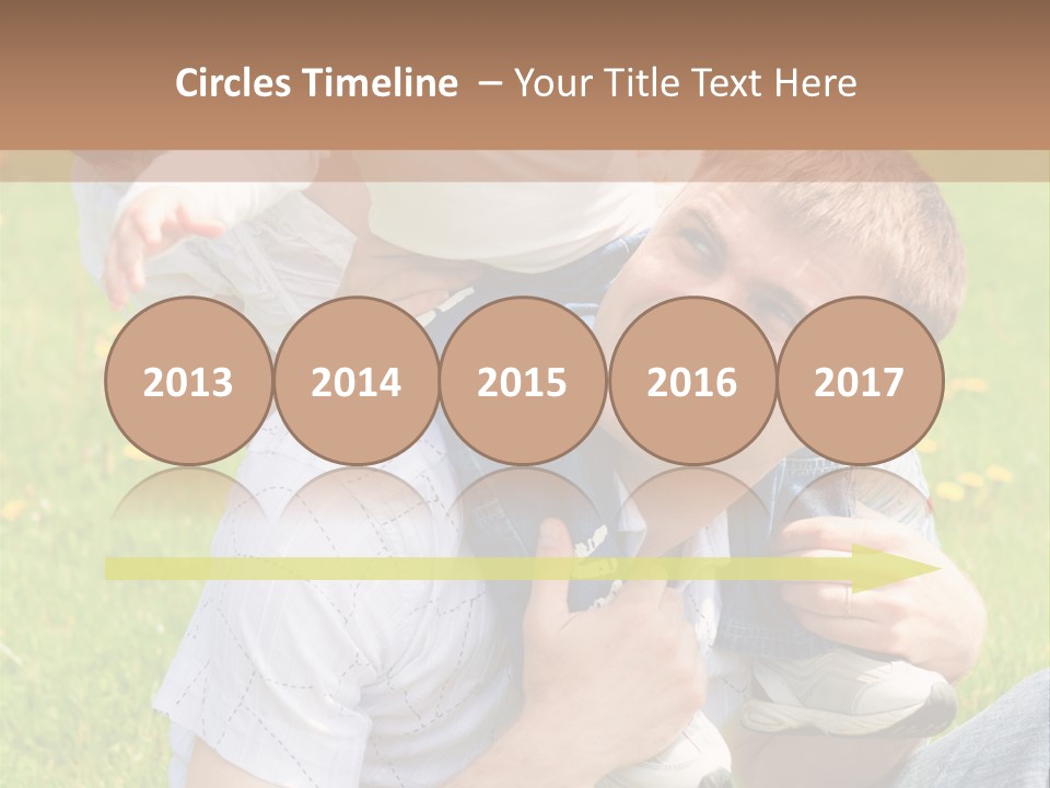 Laughing White Grass PowerPoint Template