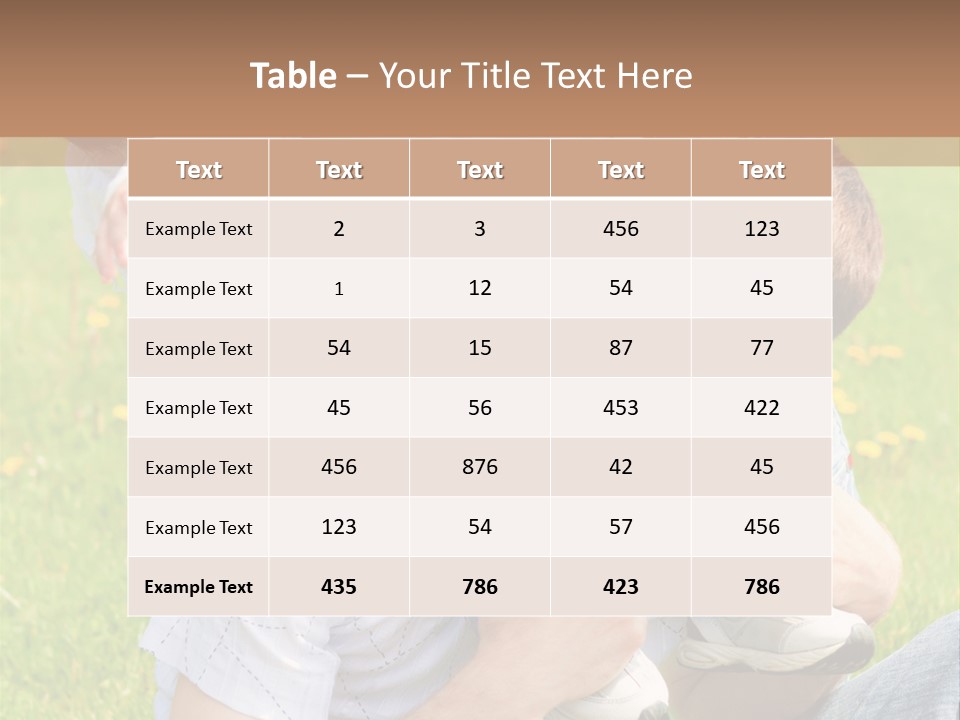 Laughing White Grass PowerPoint Template