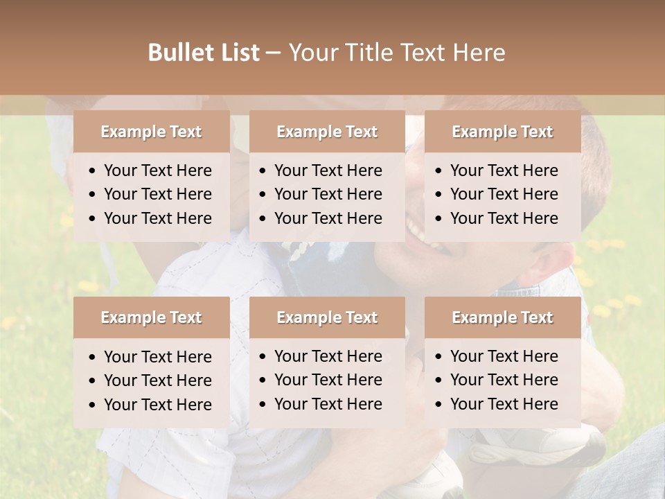 Laughing White Grass PowerPoint Template