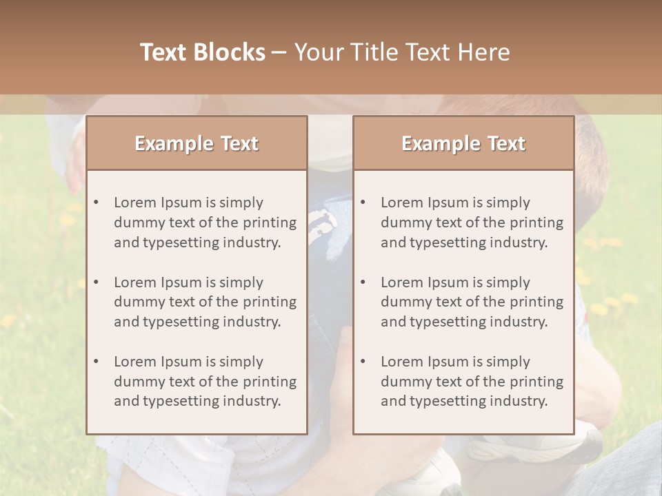 Laughing White Grass PowerPoint Template