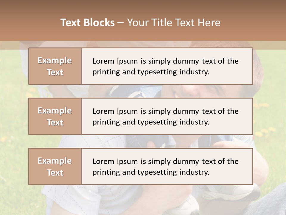 Laughing White Grass PowerPoint Template