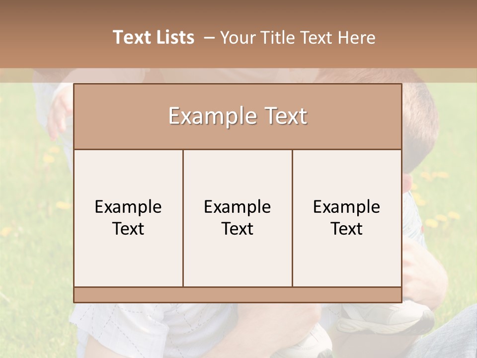 Laughing White Grass PowerPoint Template