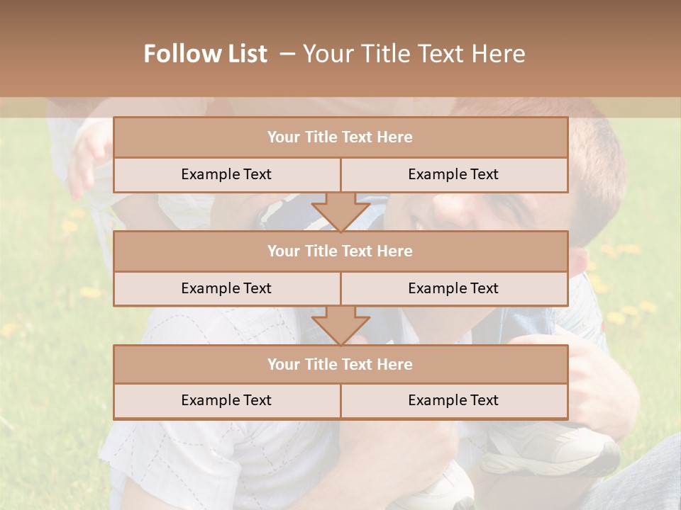 Laughing White Grass PowerPoint Template