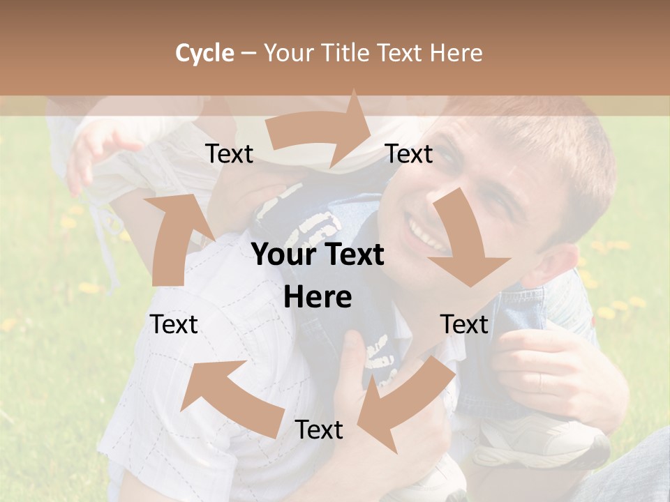 Laughing White Grass PowerPoint Template