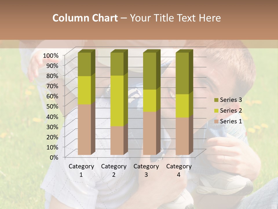 Laughing White Grass PowerPoint Template