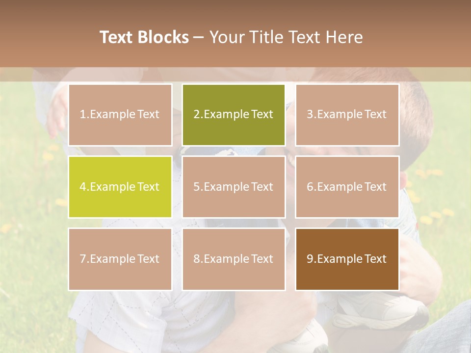 Laughing White Grass PowerPoint Template