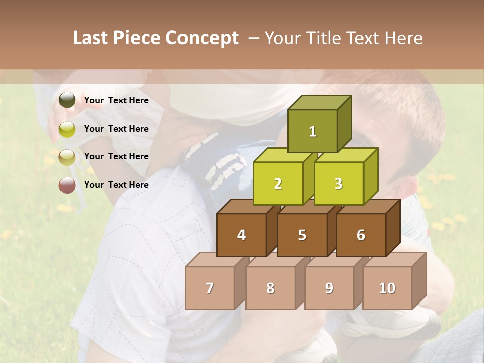 Laughing White Grass PowerPoint Template