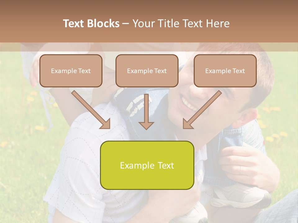 Laughing White Grass PowerPoint Template