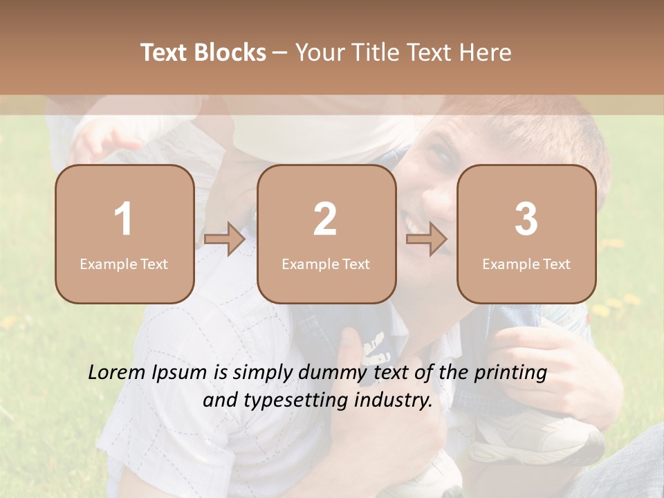 Laughing White Grass PowerPoint Template