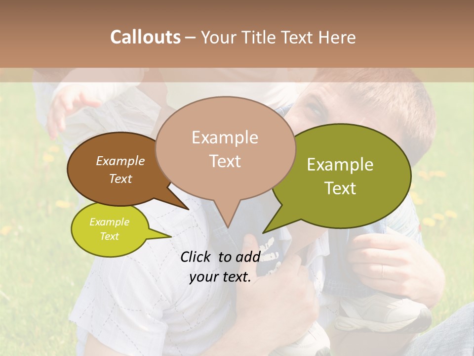 Laughing White Grass PowerPoint Template