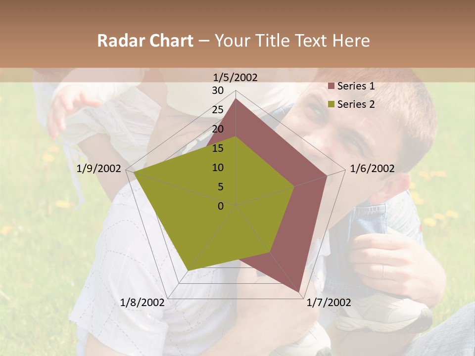 Laughing White Grass PowerPoint Template