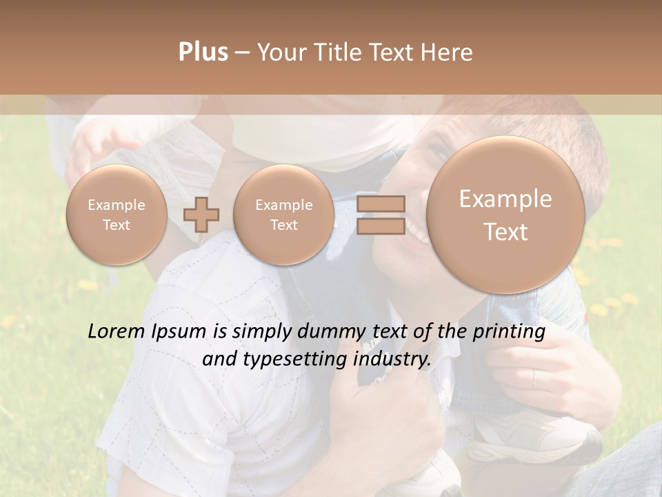 Laughing White Grass PowerPoint Template