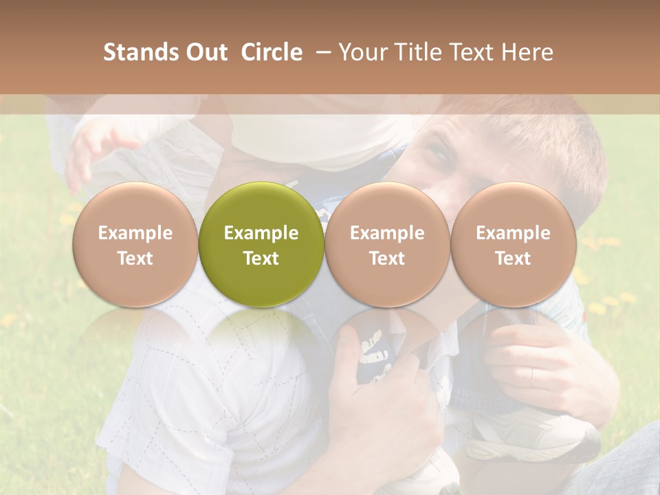 Laughing White Grass PowerPoint Template