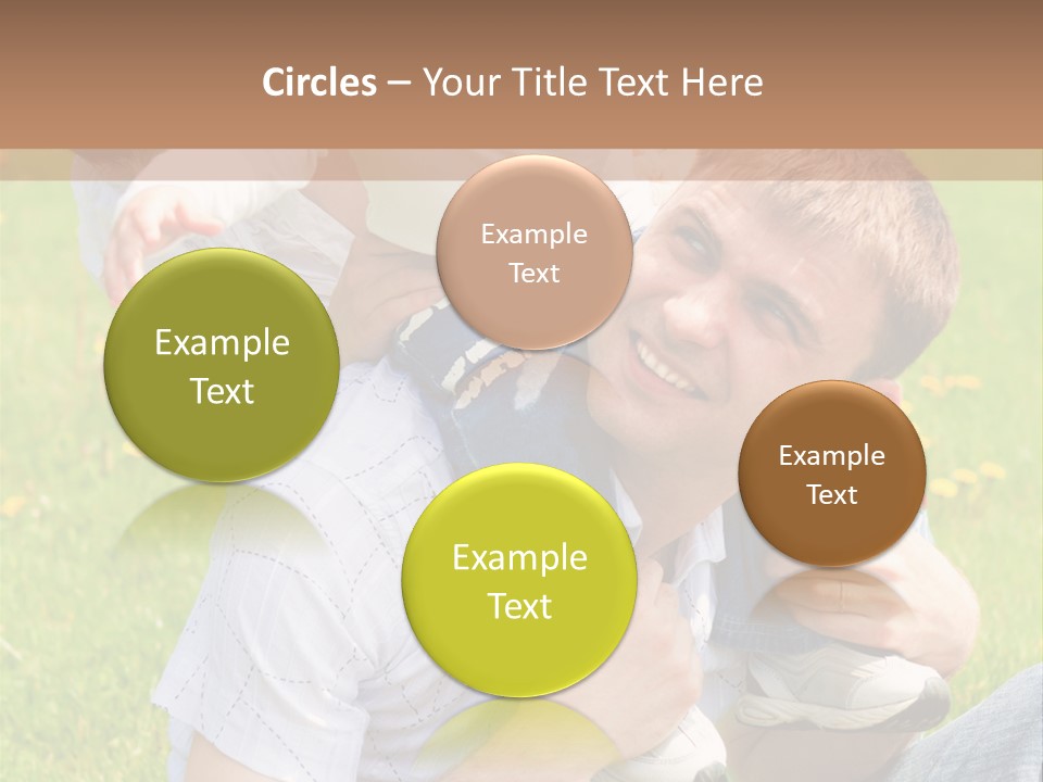 Laughing White Grass PowerPoint Template