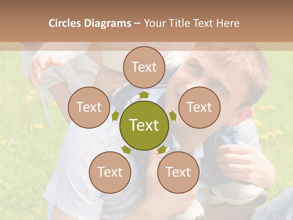 Laughing White Grass PowerPoint Template