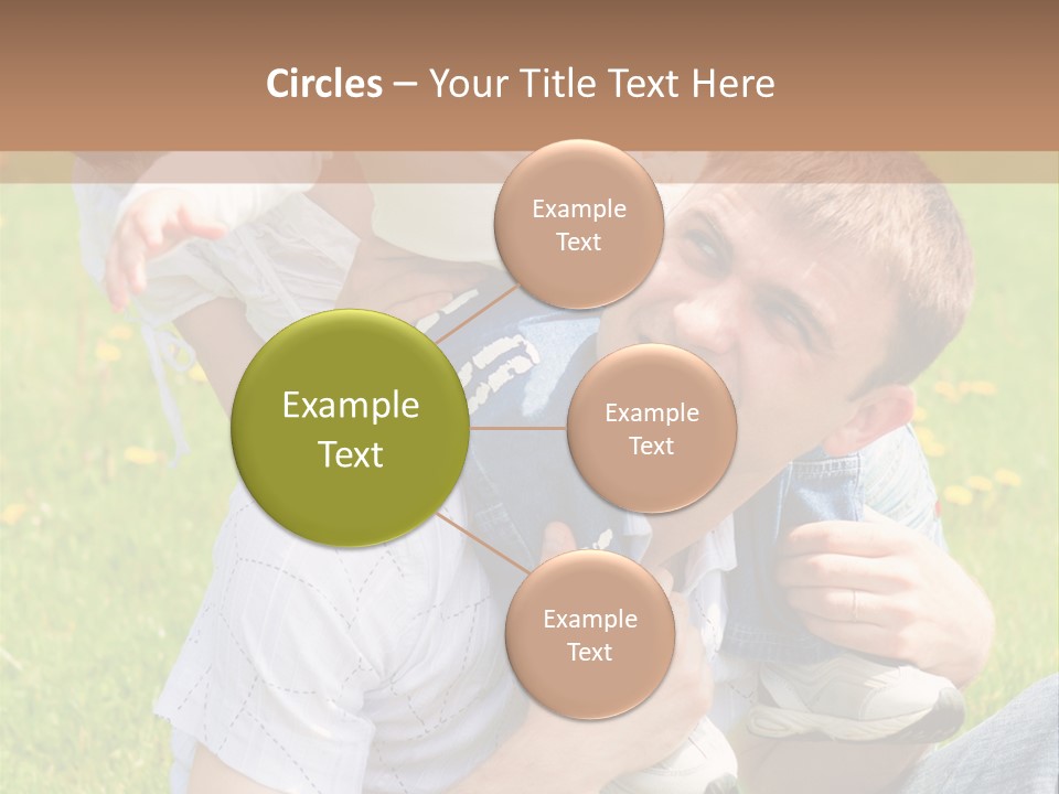 Laughing White Grass PowerPoint Template